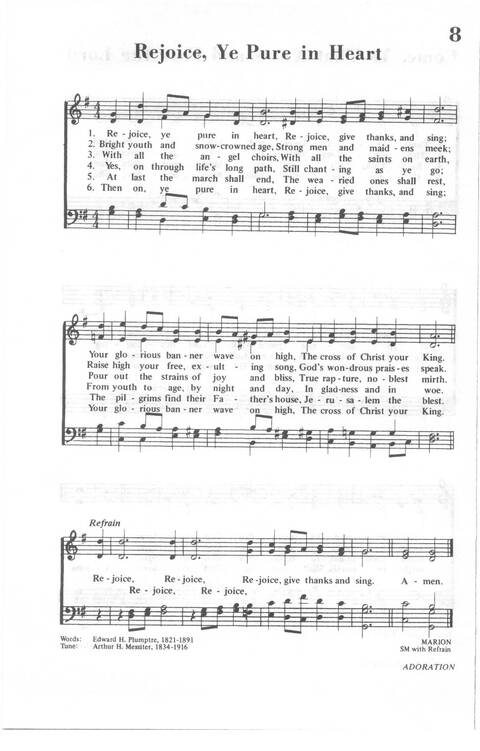 African Methodist Episcopal Church Hymnal page 9