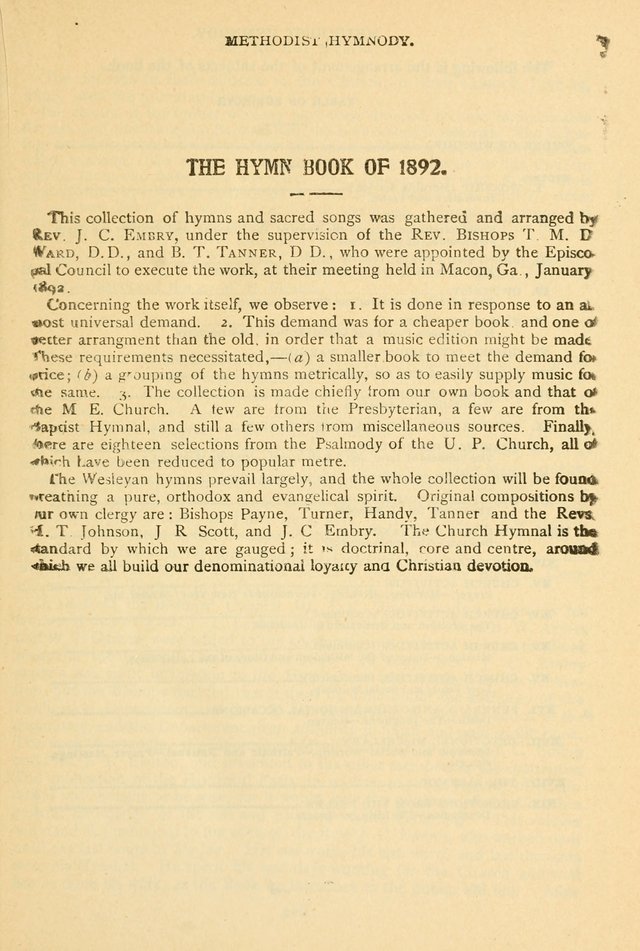 The African Methodist Episcopal Hymn and Tune Book: adapted to the doctrines and usages of the church (6th ed.) page 1