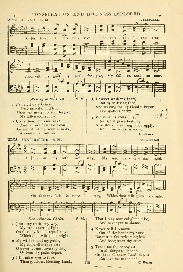The African Methodist Episcopal Hymn and Tune Book: adapted to the doctrines and usages of the church (6th ed.) page 115