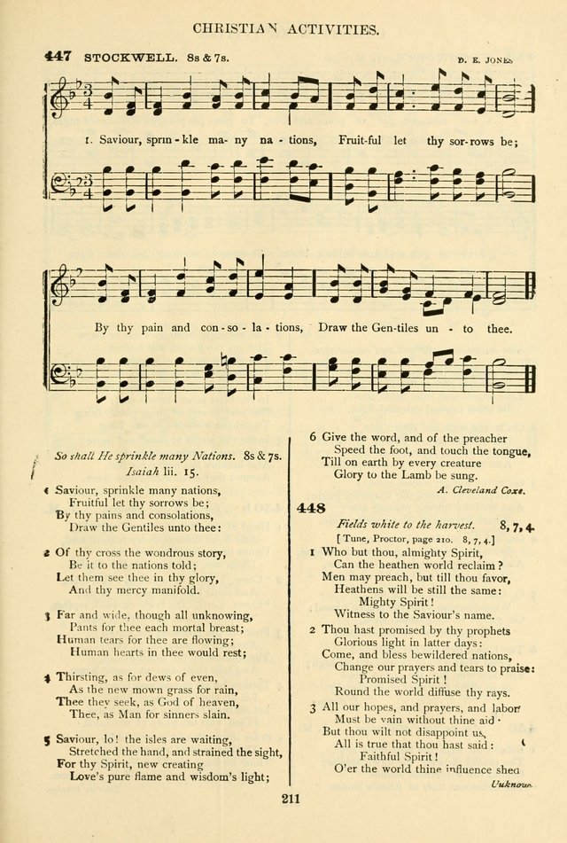 The African Methodist Episcopal Hymn and Tune Book: adapted to the doctrines and usages of the church (6th ed.) page 211