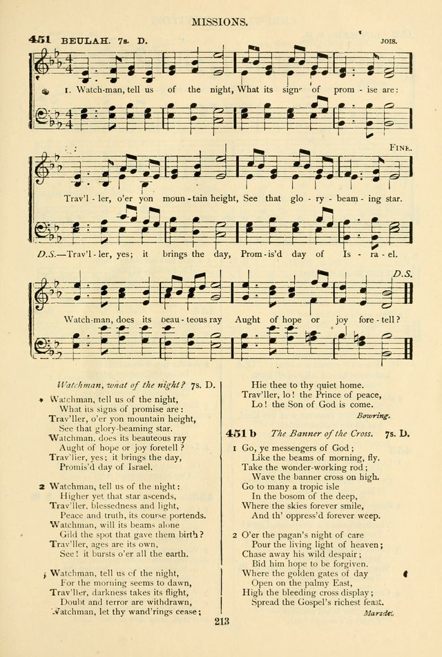 The African Methodist Episcopal Hymn and Tune Book: adapted to the doctrines and usages of the church (6th ed.) page 213