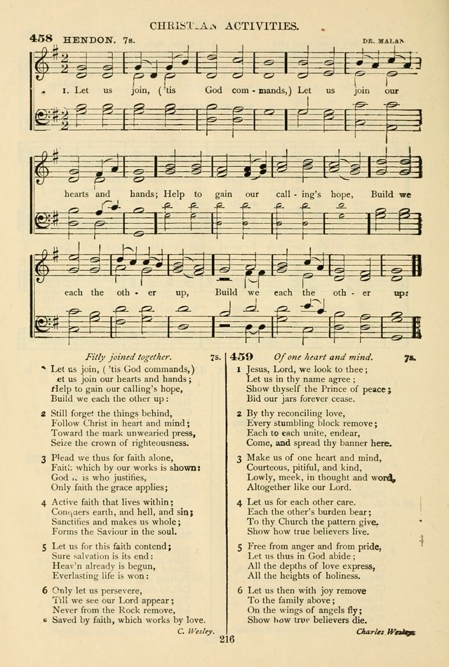 The African Methodist Episcopal Hymn and Tune Book: adapted to the doctrines and usages of the church (6th ed.) page 216