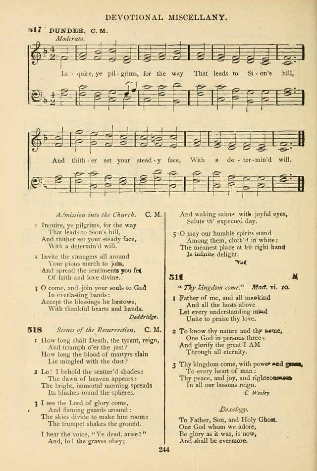 The African Methodist Episcopal Hymn and Tune Book: adapted to the doctrines and usages of the church (6th ed.) page 244