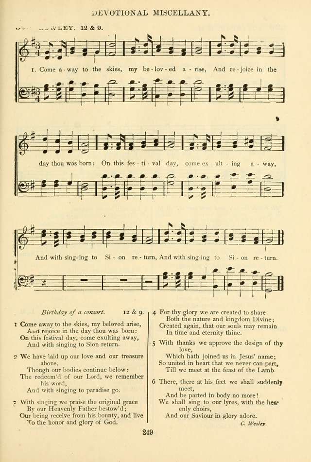 The African Methodist Episcopal Hymn and Tune Book: adapted to the doctrines and usages of the church (6th ed.) page 249
