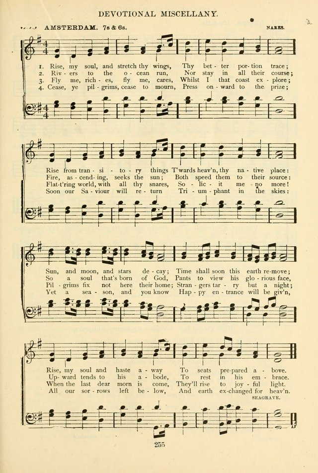 The African Methodist Episcopal Hymn and Tune Book: adapted to the doctrines and usages of the church (6th ed.) page 255