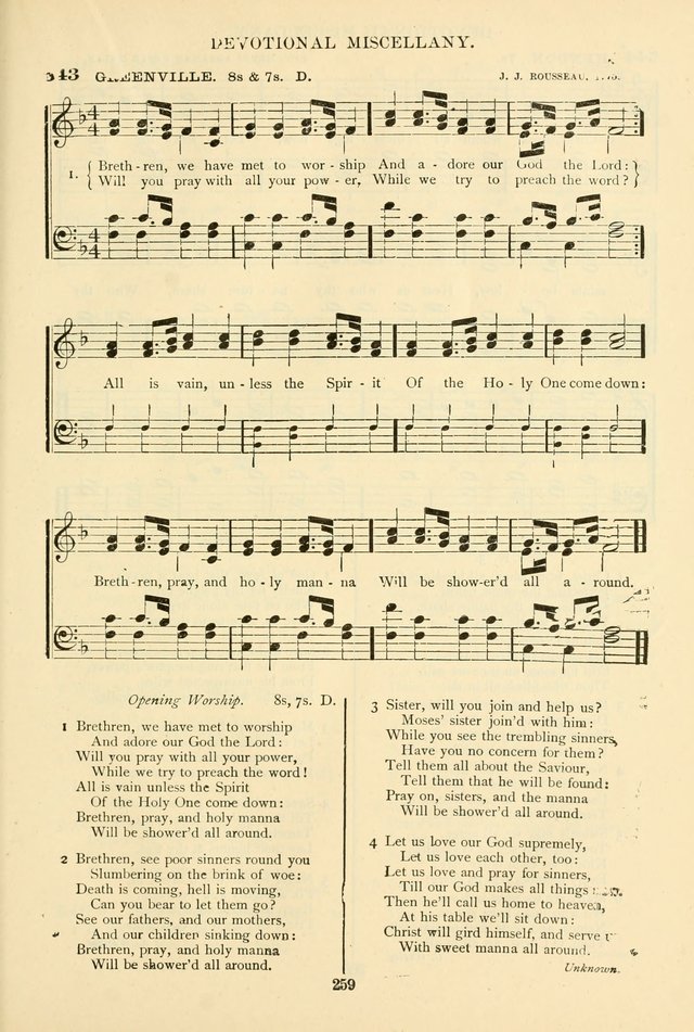 The African Methodist Episcopal Hymn and Tune Book: adapted to the doctrines and usages of the church (6th ed.) page 259
