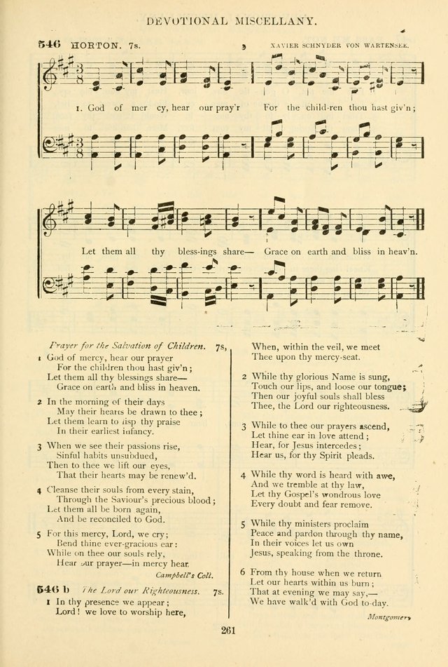 The African Methodist Episcopal Hymn and Tune Book: adapted to the doctrines and usages of the church (6th ed.) page 261