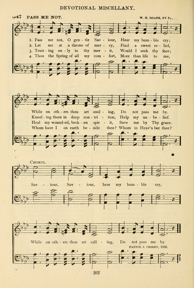 The African Methodist Episcopal Hymn and Tune Book: adapted to the doctrines and usages of the church (6th ed.) page 262