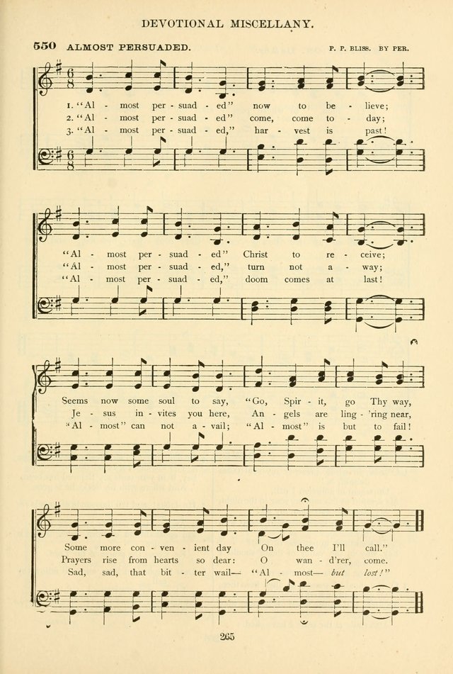 The African Methodist Episcopal Hymn and Tune Book: adapted to the doctrines and usages of the church (6th ed.) page 265