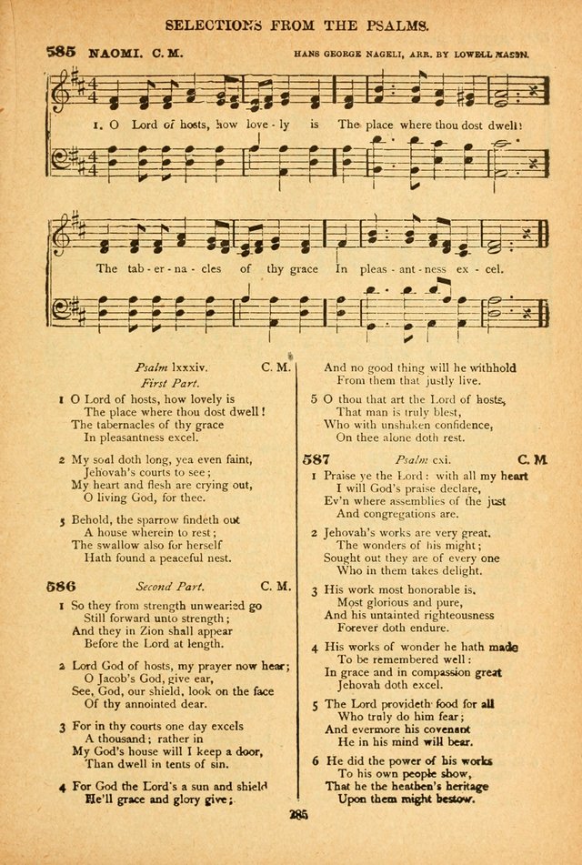 The African Methodist Episcopal Hymn and Tune Book: adapted to the doctrines and usages of the church (6th ed.) page 285