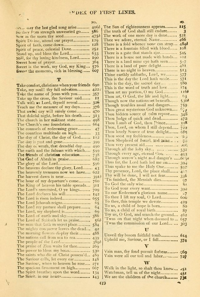 The African Methodist Episcopal Hymn and Tune Book: adapted to the doctrines and usages of the church (6th ed.) page 419
