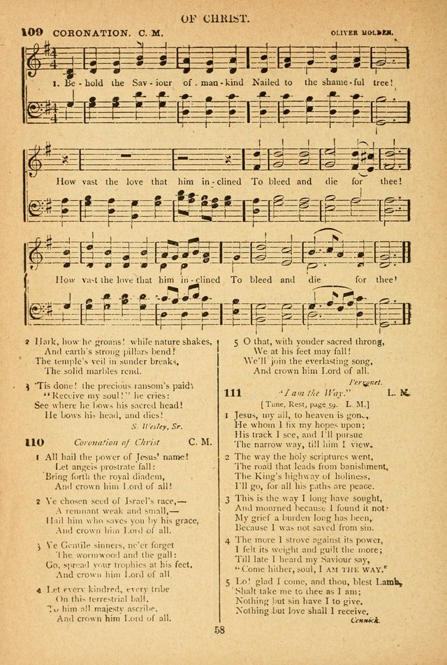 The African Methodist Episcopal Hymn and Tune Book: adapted to the doctrines and usages of the church (6th ed.) page 58
