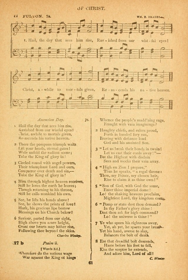 The African Methodist Episcopal Hymn and Tune Book: adapted to the doctrines and usages of the church (6th ed.) page 61
