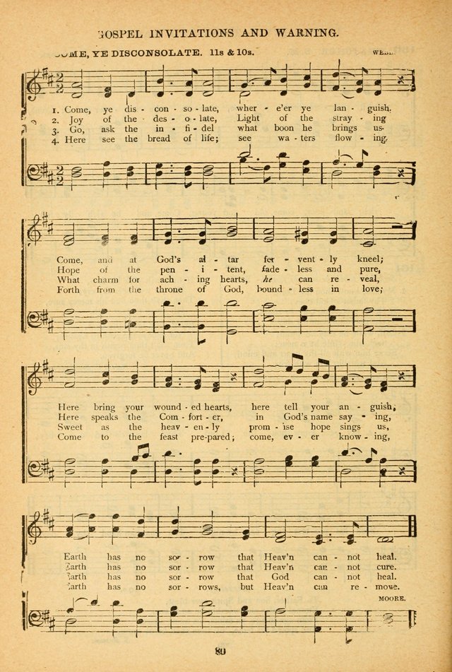 The African Methodist Episcopal Hymn and Tune Book: adapted to the doctrines and usages of the church (6th ed.) page 80