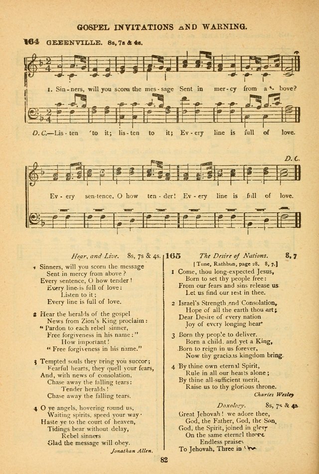 The African Methodist Episcopal Hymn and Tune Book: adapted to the doctrines and usages of the church (6th ed.) page 82