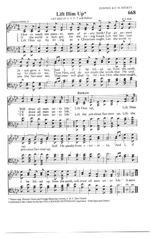 The A.M.E. Zion Hymnal: official hymnal of the African Methodist Episcopal Zion Church page 612