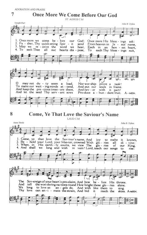 The A.M.E. Zion Hymnal: official hymnal of the African Methodist Episcopal Zion Church page 9