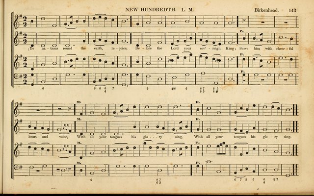 American Psalmody: a collection of sacred music, comprising a great variety of psalm, and hymn tunes, set-pieces, anthems and chants, arranged with a figured bass for the organ...(3rd ed.) page 140