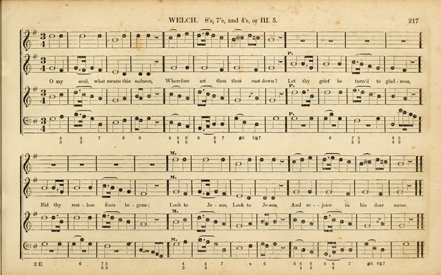 American Psalmody: a collection of sacred music, comprising a great variety of psalm, and hymn tunes, set-pieces, anthems and chants, arranged with a figured bass for the organ...(3rd ed.) page 214