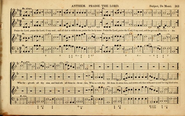 American Psalmody: a collection of sacred music, comprising a great variety of psalm, and hymn tunes, set-pieces, anthems and chants, arranged with a figured bass for the organ...(3rd ed.) page 360