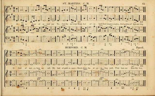 American Psalmody: a collection of sacred music, comprising a great variety of psalm, and hymn tunes, set-pieces, anthems and chants, arranged with a figured bass for the organ...(3rd ed.) page 60