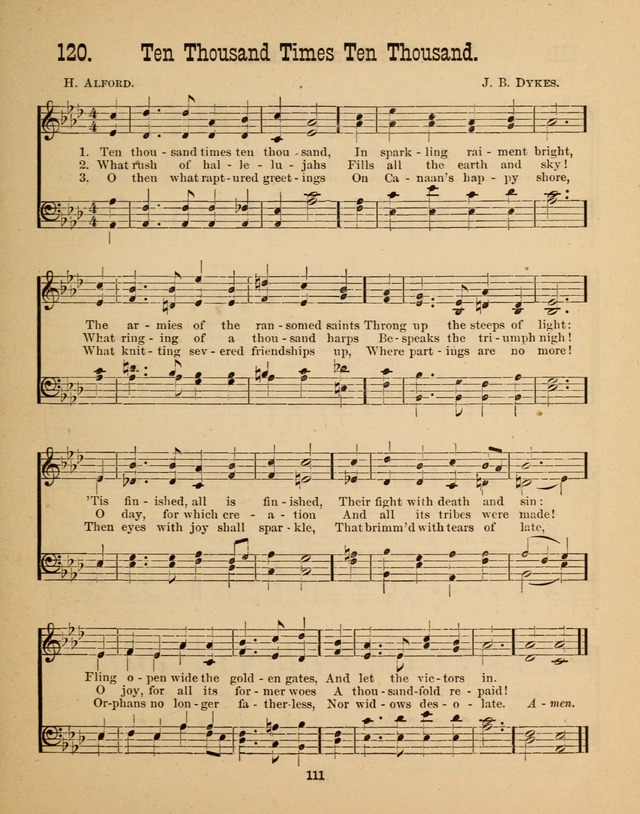 Augsburg Songs for Sunday Schools and other services page 111