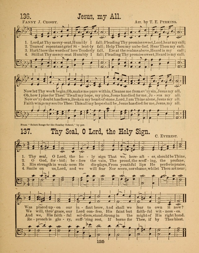 Augsburg Songs for Sunday Schools and other services page 125