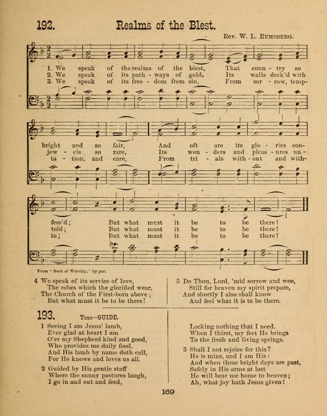 Augsburg Songs for Sunday Schools and other services page 169