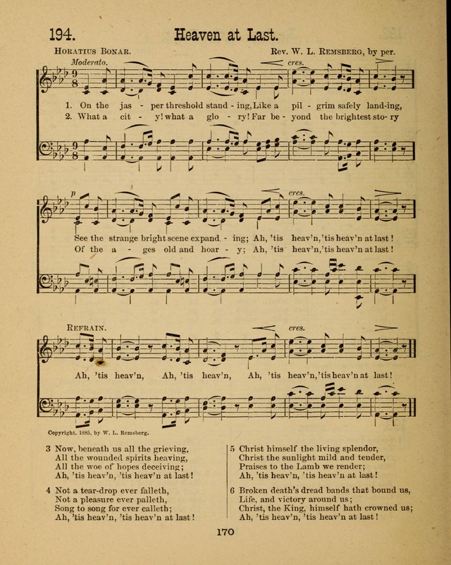 Augsburg Songs for Sunday Schools and other services page 170