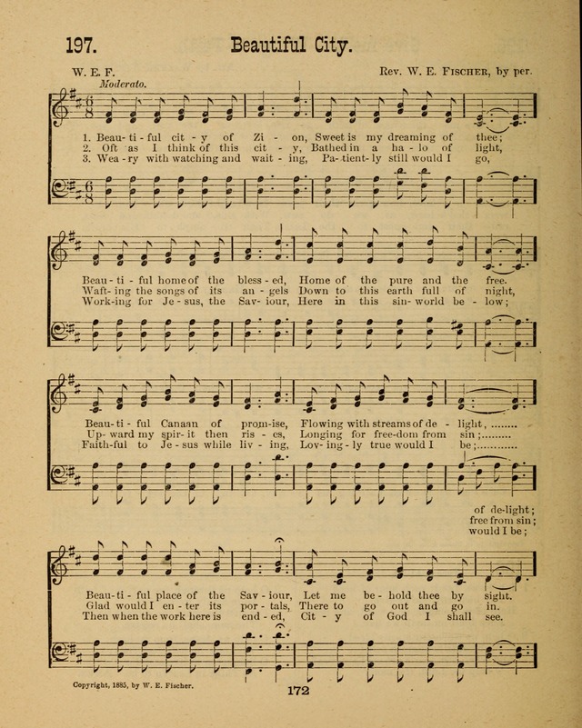 Augsburg Songs for Sunday Schools and other services page 172