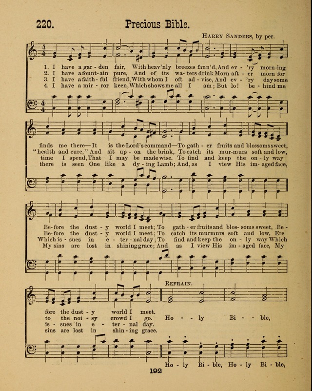 Augsburg Songs for Sunday Schools and other services page 192