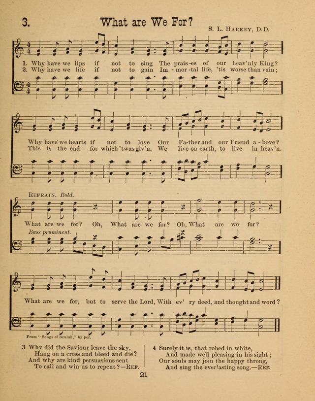 Augsburg Songs for Sunday Schools and other services page 21