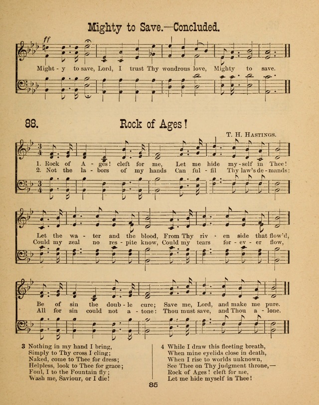 Augsburg Songs for Sunday Schools and other services page 85