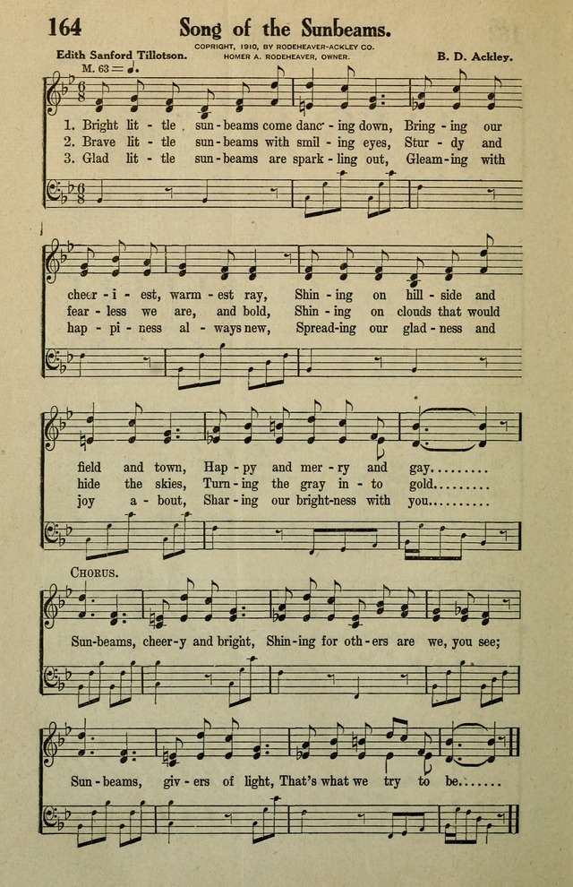 Awakening Songs for the Church, Sunday School and Evangelistic Services page 164