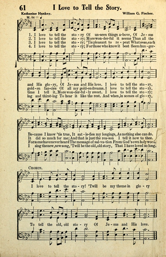 Awakening Songs for the Church, Sunday School and Evangelistic Services page 61