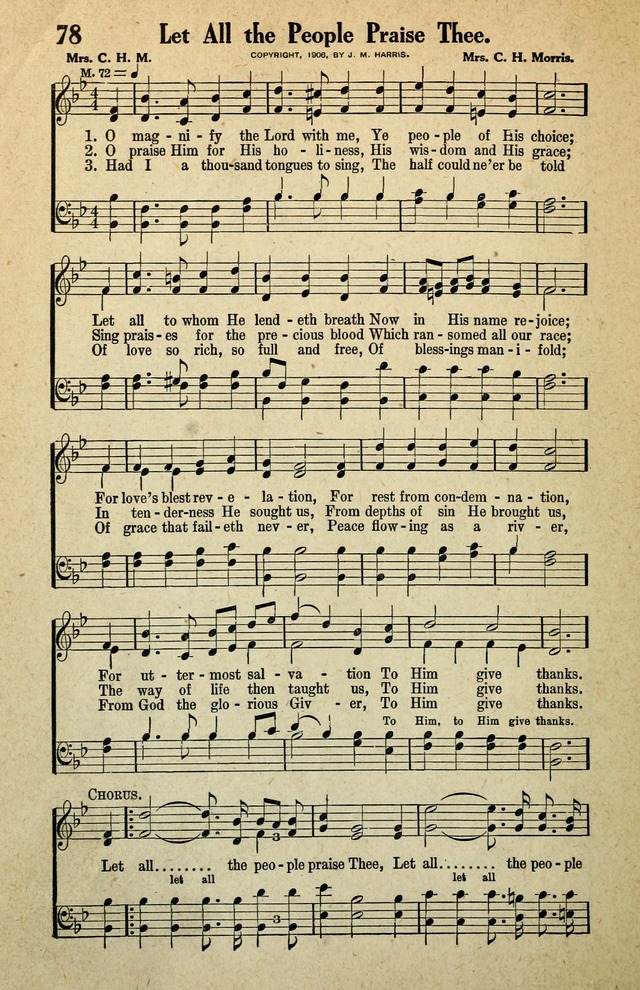 Awakening Songs for the Church, Sunday School and Evangelistic Services page 78