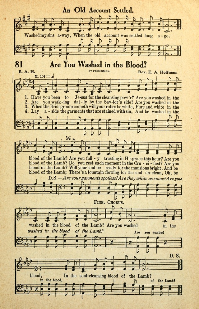 Awakening Songs for the Church, Sunday School and Evangelistic Services page 81