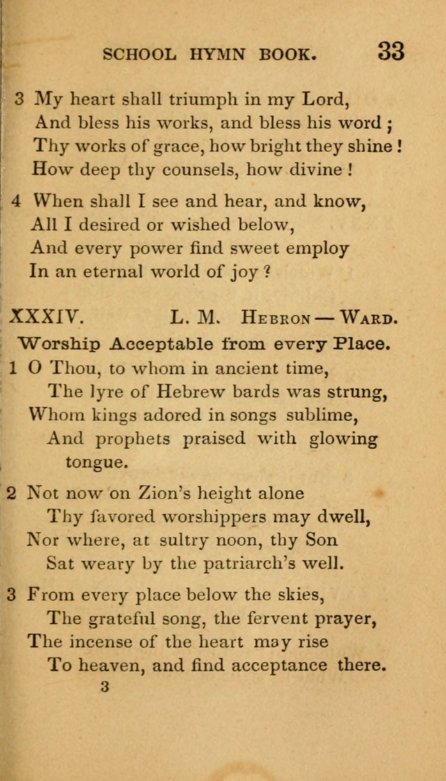 The American School Hymn Book page 33