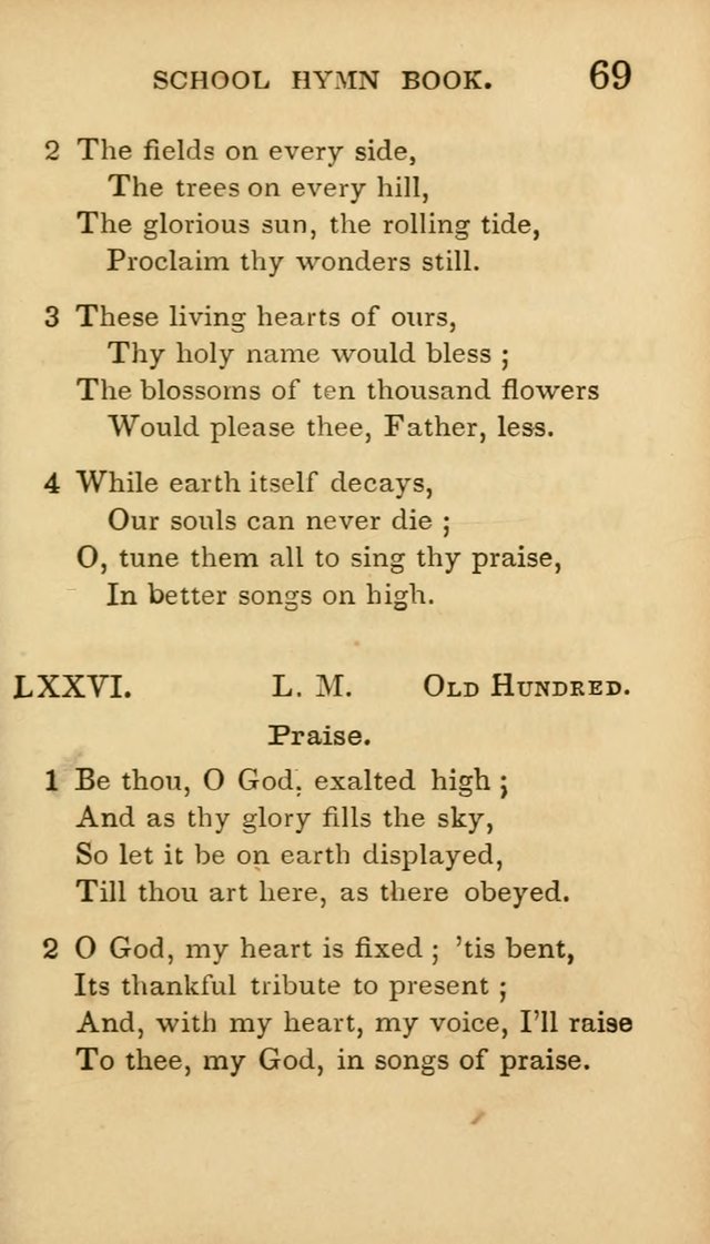 The American School Hymn Book page 69