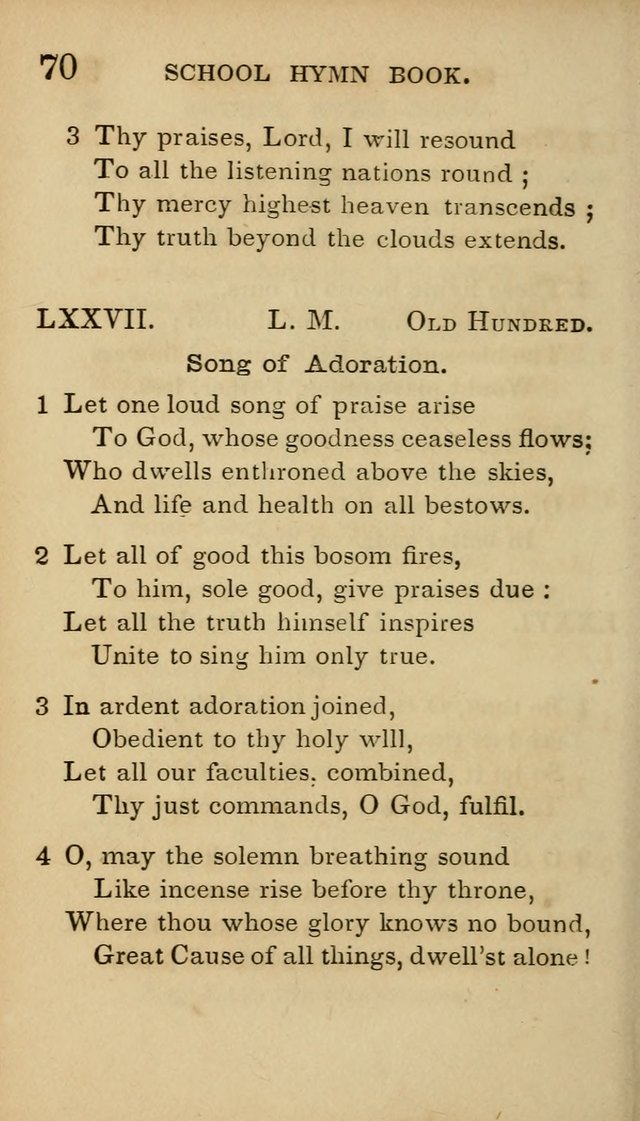 The American School Hymn Book page 70