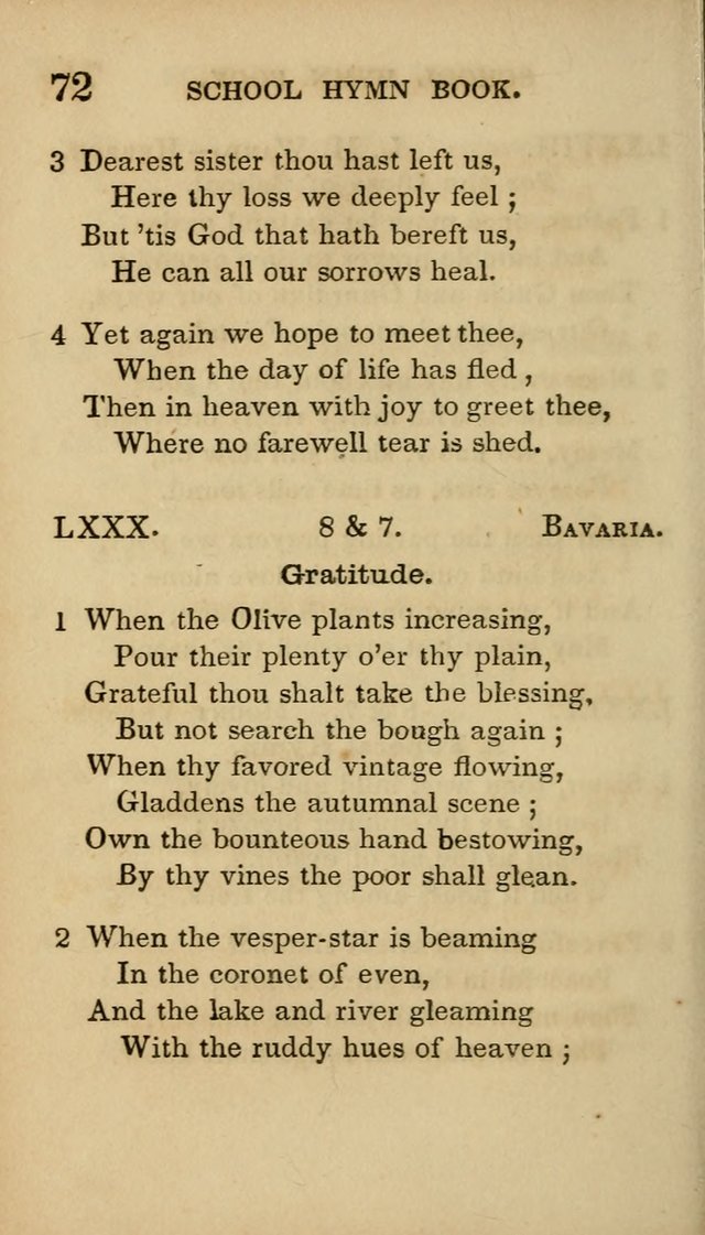 The American School Hymn Book page 72
