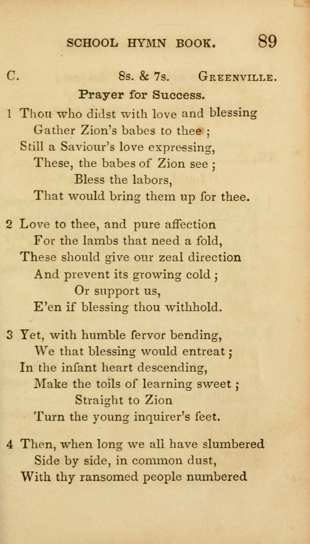 The American School Hymn Book page 89