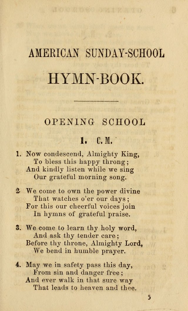 American Sunday School Hymn Book. New ed. page 6