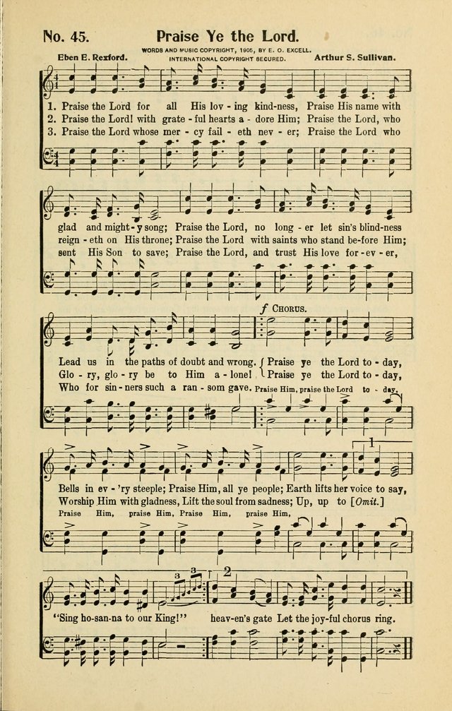 Assembly Songs: for use in evangelistic services, Sabbath schools, young peoples societies, devotional meetings, and the home page 46