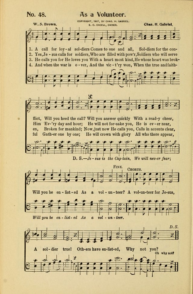 Assembly Songs: for use in evangelistic services, Sabbath schools, young peoples societies, devotional meetings, and the home page 49