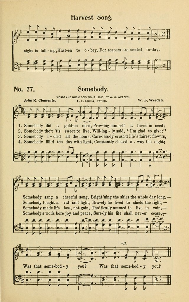 Assembly Songs: for use in evangelistic services, Sabbath schools, young peoples societies, devotional meetings, and the home page 78