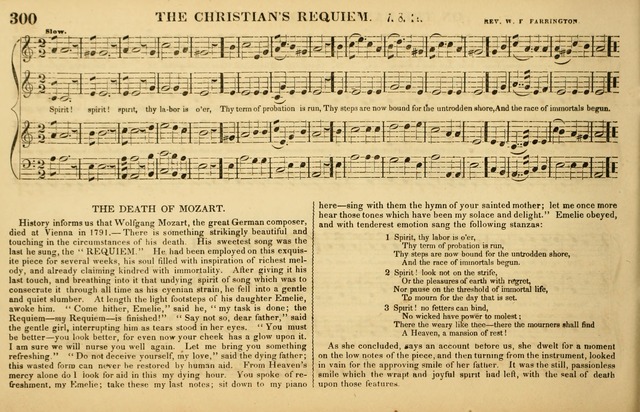 The American Vocalist: a selection of tunes, anthems, sentences, and hymns, old and new: designed for the church, the vestry, or the parlor; adapted to every variety of metre in common use. (Rev. ed.) page 300