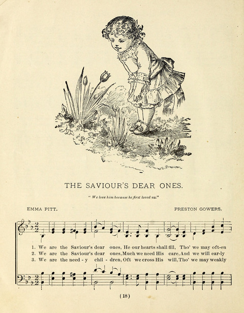 Buds and Blossoms for the Little Ones: a song book for infant classes or Sunday schools page 18