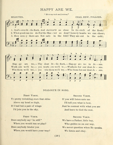 Buds and Blossoms for the Little Ones: a song book for infant classes or Sunday schools page 29