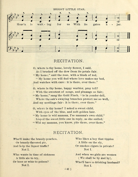 Buds and Blossoms for the Little Ones: a song book for infant classes or Sunday schools page 41